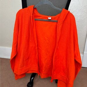 Old Navy Women's Neon Orange Hoodie